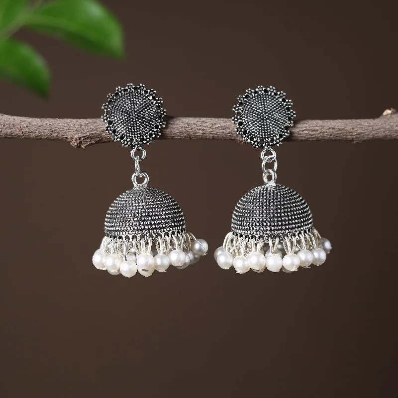 Shop High-Quality Jewelry At Jaw-Dropping Discounts Inayat Handcrafted GS Beadwork Jhumki Earrings