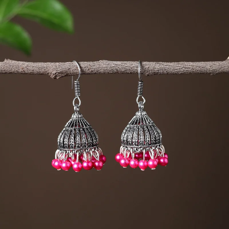 Jewelry Sale Bonanza – Grab Your Sparkle Now Khyati Handcrafted GS Beadwork Jhumki Earrings