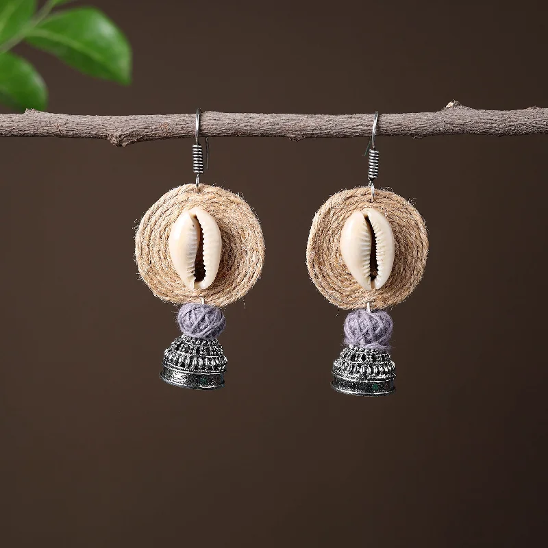 Luxury Handcrafted Jewelry For Elegant Looks Aahana Handcrafted GS Jute Jhumki Earrings