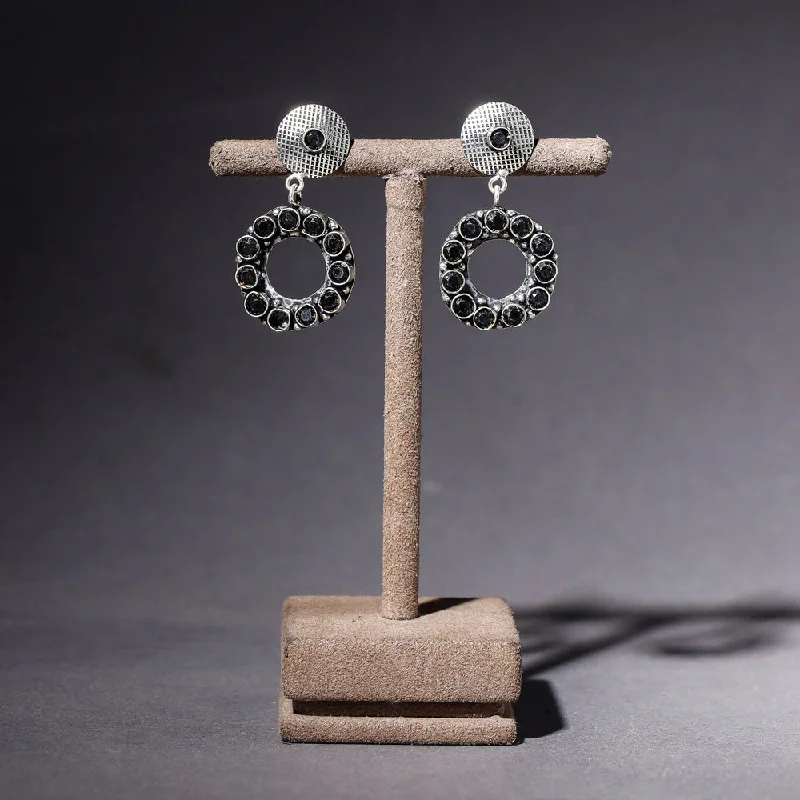 Seasonal Jewelry Clearance – Best Styles At The Lowest Prices Antique Finish Oxidised German Silver Stone Earrings