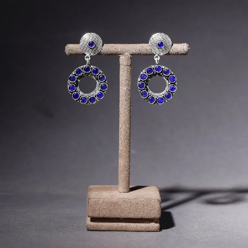 Limited-Time Jewelry Discounts – Shine Without The Splurge Antique Finish Oxidised German Silver Stone Earrings