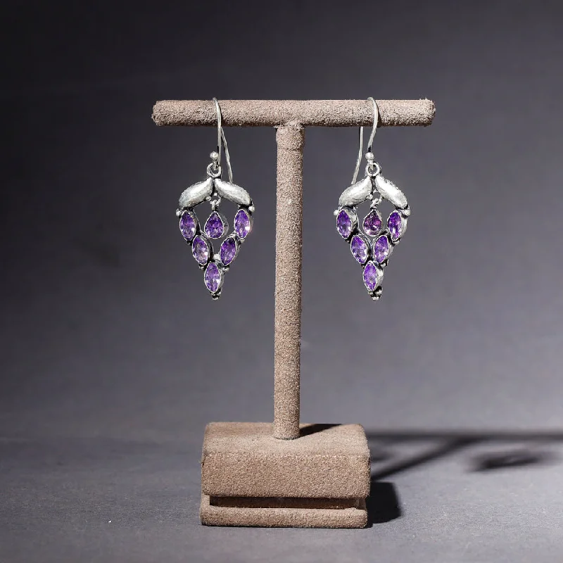 Unmissable Deals On Handmade Jewelry Collections Antique Finish Oxidised German Silver Stone Earrings