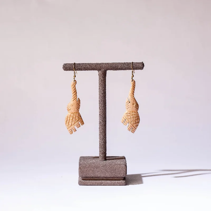 Handmade Pearl Jewelry For Timeless Elegance Hand Carved Wooden Earrings