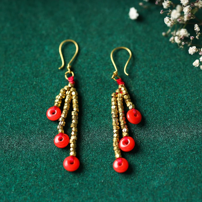 Limited-Stock Jewelry Sale – Once It's Gone, It's Gone Tribal Odisha Dokra Threadwork Earrings