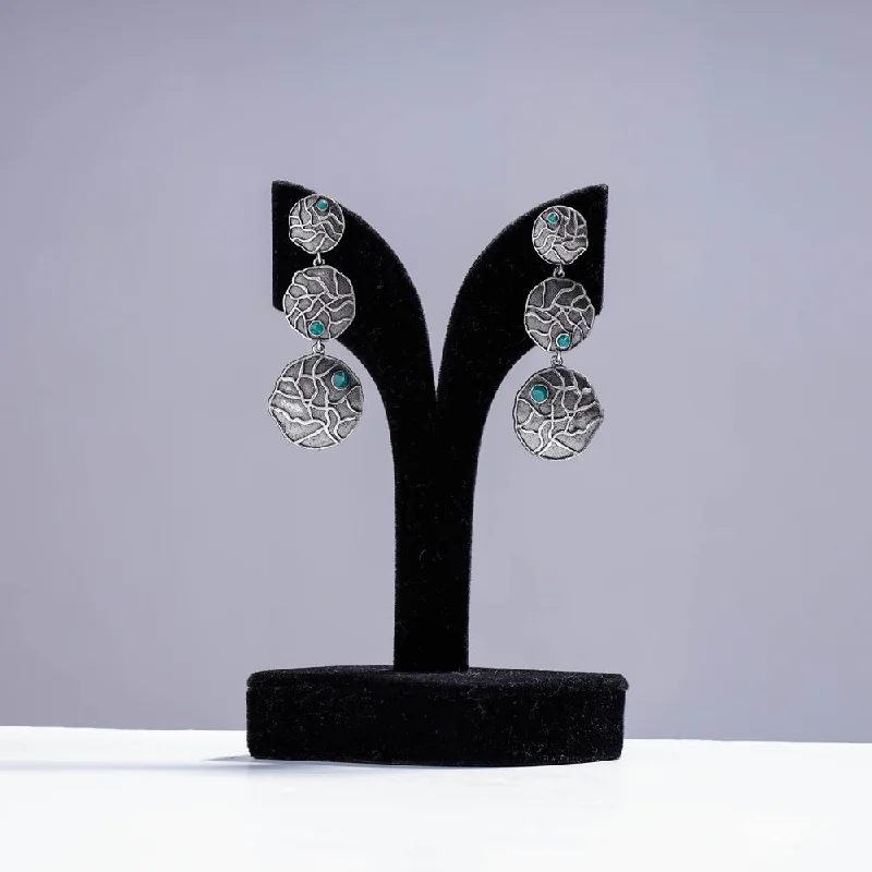 Jewelry Flash Sale – Stylish Designs At Unbeatable Rates Antique Silver Finish Oxidised Brass Base Earrings