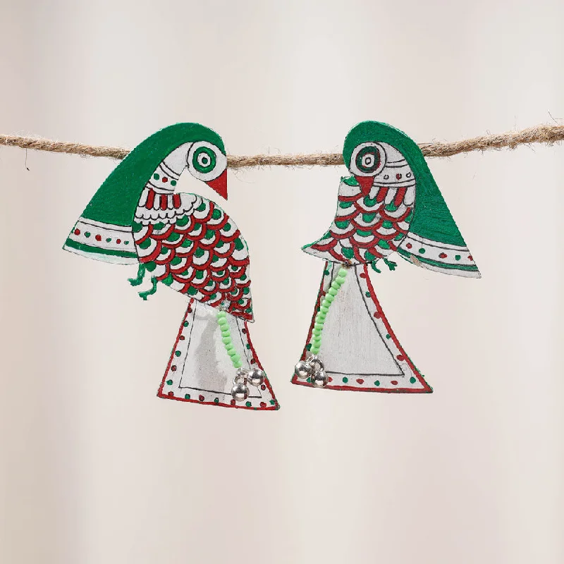 Buy More, Save More On Stunning Jewelry Pieces Hum Tum - Madhubani Handpainted Wooden Earrings