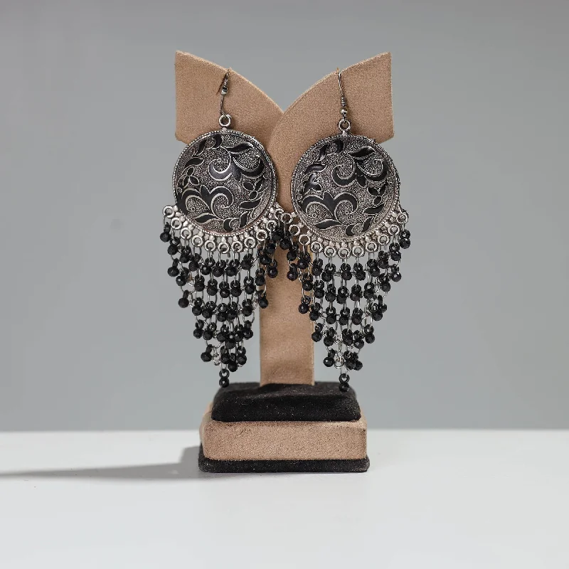 Special Offers On Handcrafted And Designer Jewelry Antique Finish Oxidised German Silver Earrings 105