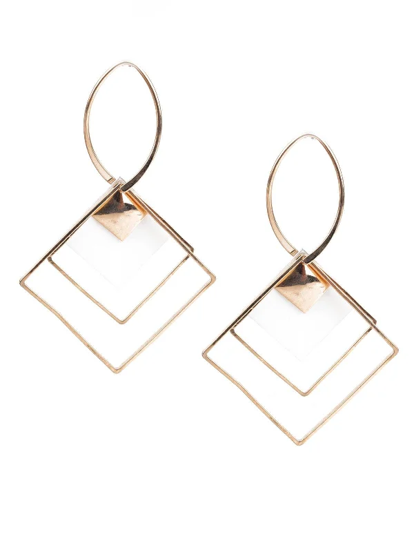 Odette Women Classy Gold Dangle Earrings