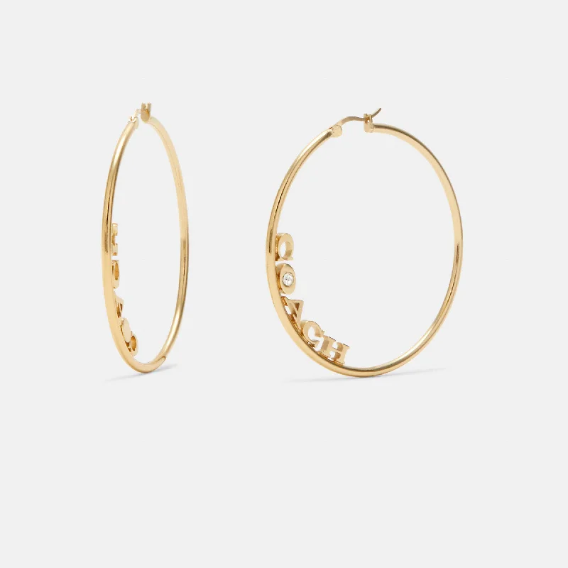 Flash Sale On Stunning Jewelry – Don't Miss Out Coach Outlet Coach Medium Hoop Earrings