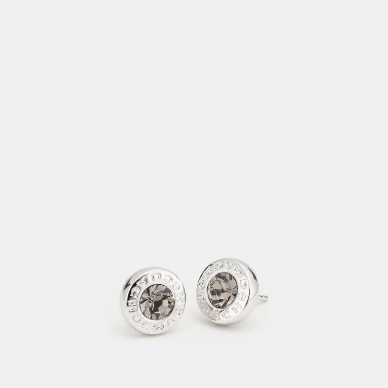 Luxury Jewelry At Unbeatable Discounts Coach Outlet Open Circle Stone Strand Earrings