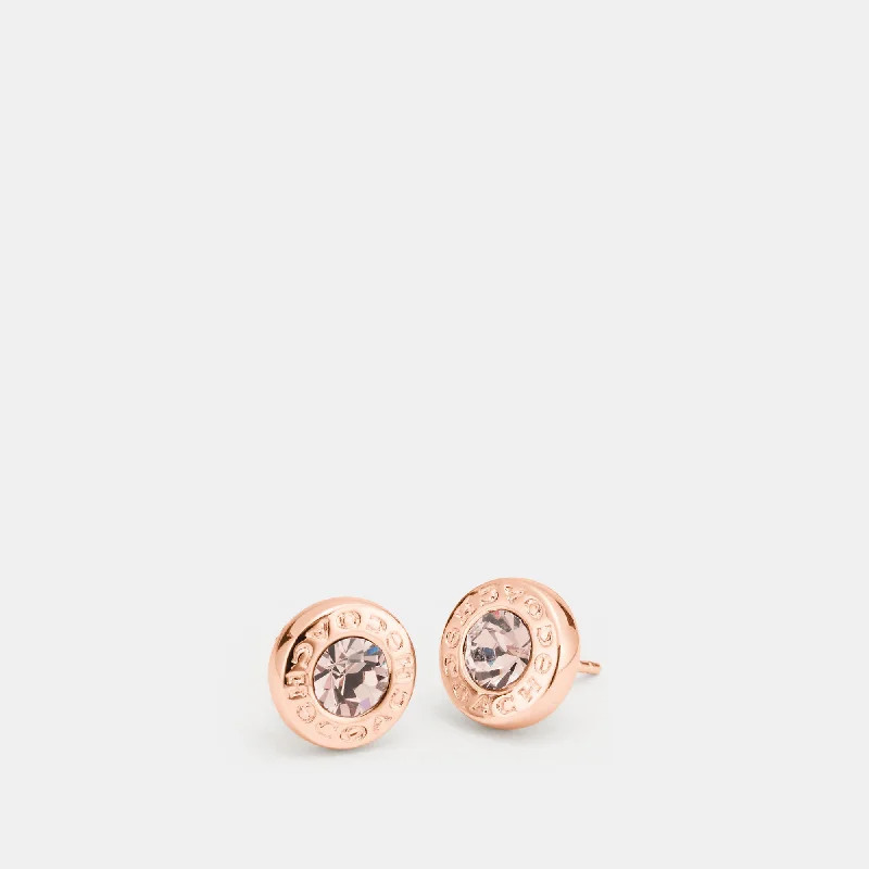 Elegant Jewelry At Unbeatable Offers – Shop Before It's Gone COACH Open Circle Stone Strand Earrings