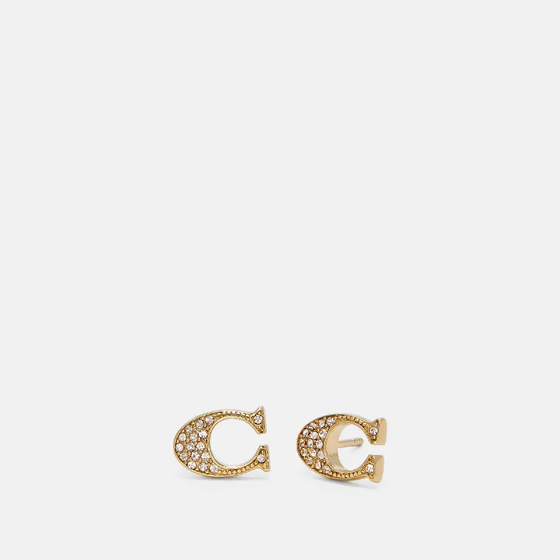 Coach Outlet Signature Stud Earrings