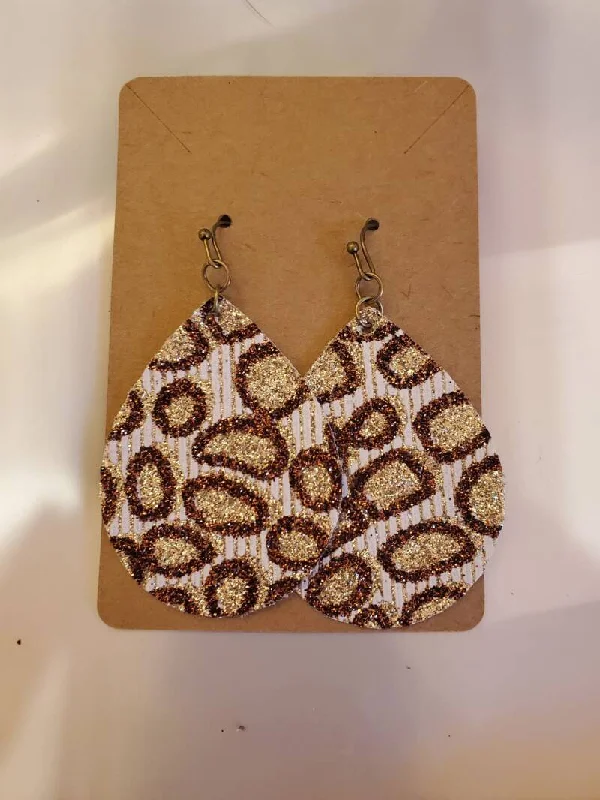 Flash Sale On Stunning Jewelry – Limited Stock Available Glitter Cheetah Tear drop