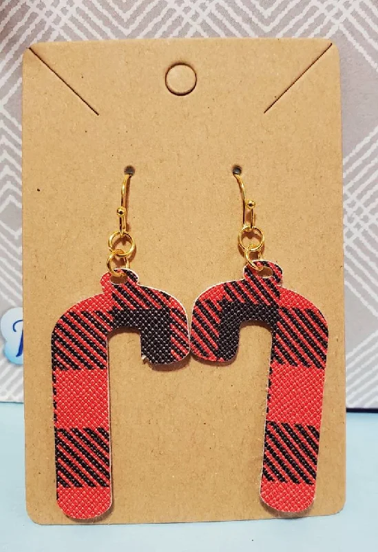 Red Plaid Candy Canes