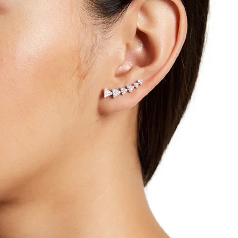 Limited-Time Offer On Elegant Jewelry Pieces Adornia Crystal Arrow Ear Climber Earrings silver