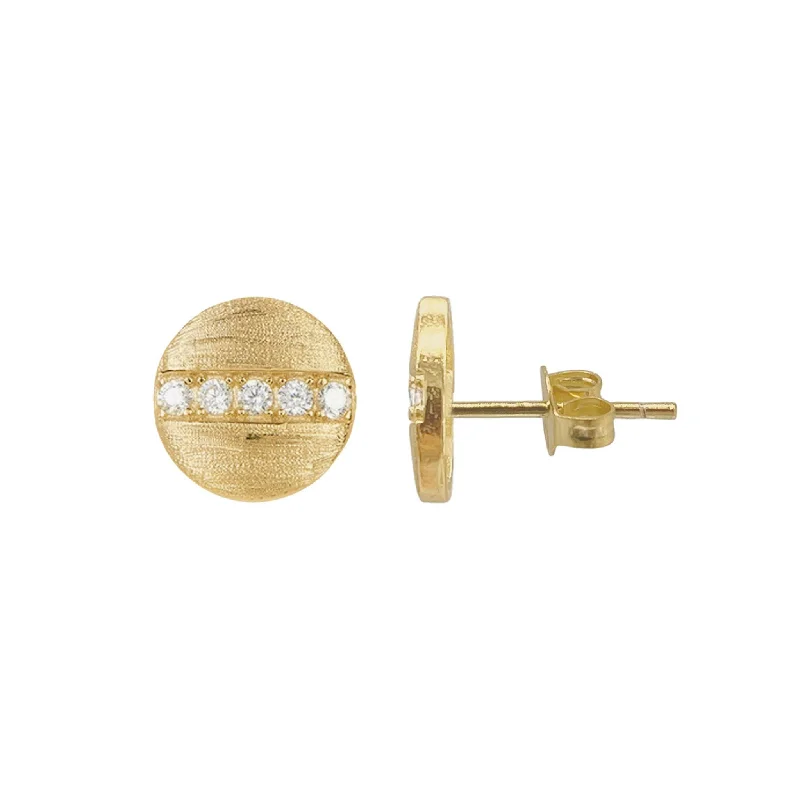 Exclusive Jewelry Discounts – Shop Now For Savings Adornia Pave Line Disc Studs  gold