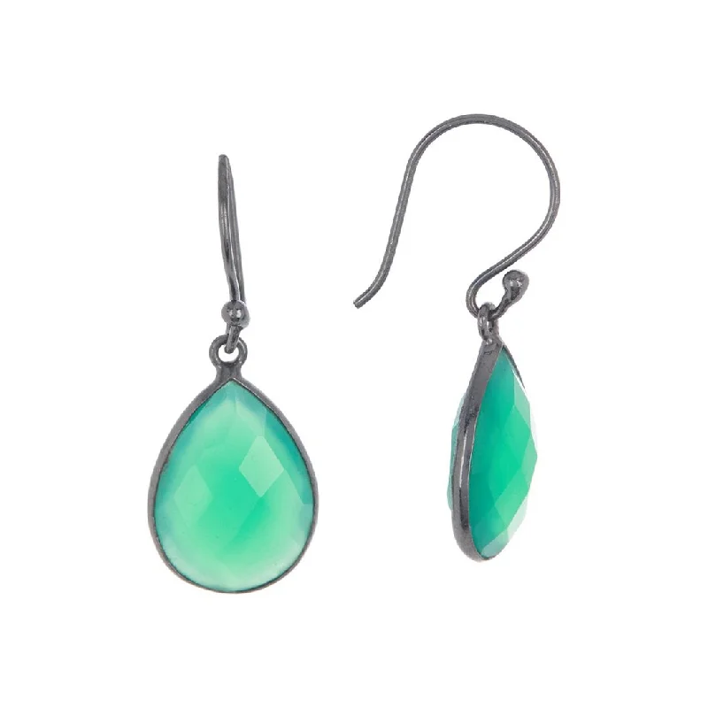 The Ultimate Jewelry Sale – Exclusive Styles At Great Prices Adornia Pear Drop Green Onyx Earrings silver