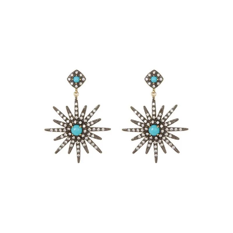 Adornia Starburst Earrings silver