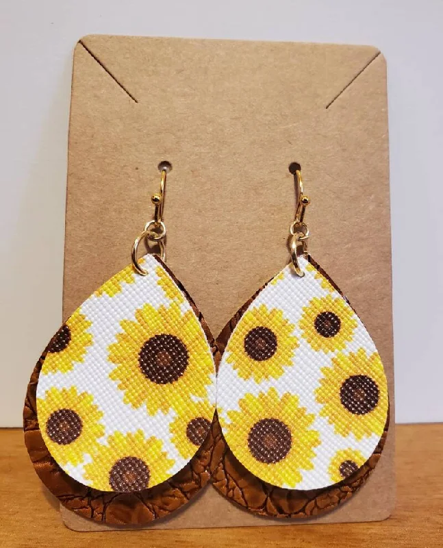 Timeless Elegance, Temporary Discounts – Act Fast Sunflower tear drop earrings
