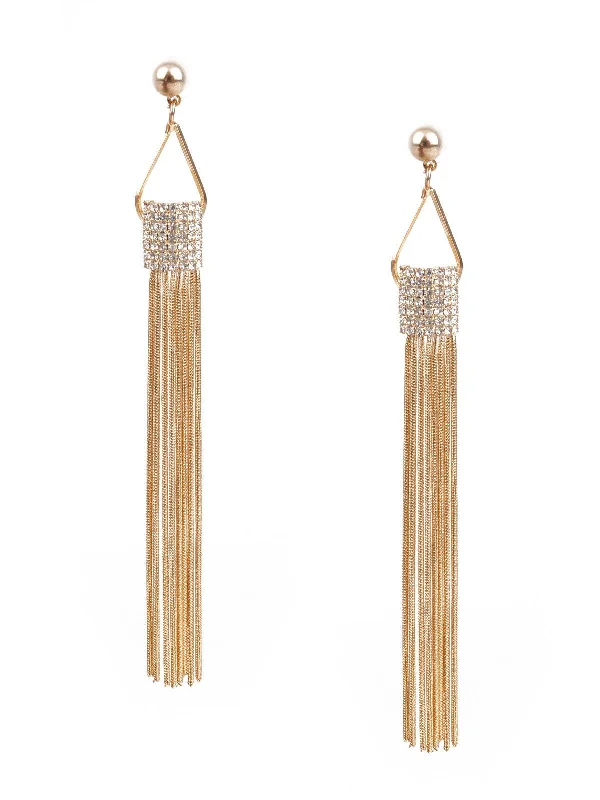 Odette Women Sunshine Gold Color Dangle Earrings