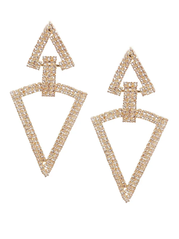 Odette Women Sunshine Gold Dangler Earrings