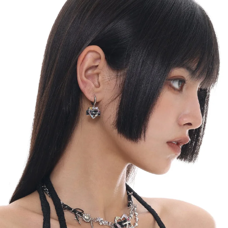 Women's Punk Heart Earrings