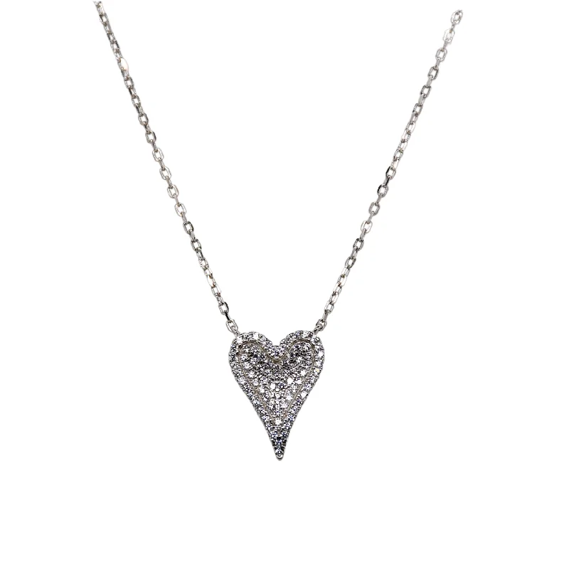 Get Your Favorite Jewelry At The Best Price "3D HEART" CZ Small Pendant Necklace