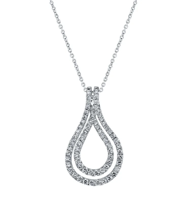 Affordable Elegance – Premium Jewelry At Special Prices Double Pear Row Diamond Necklace