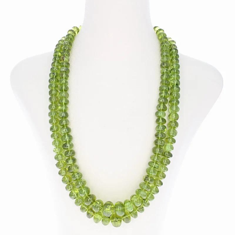 Elegant Jewelry At Unbeatable Prices – Shop Today Peridot Double Strand Necklace