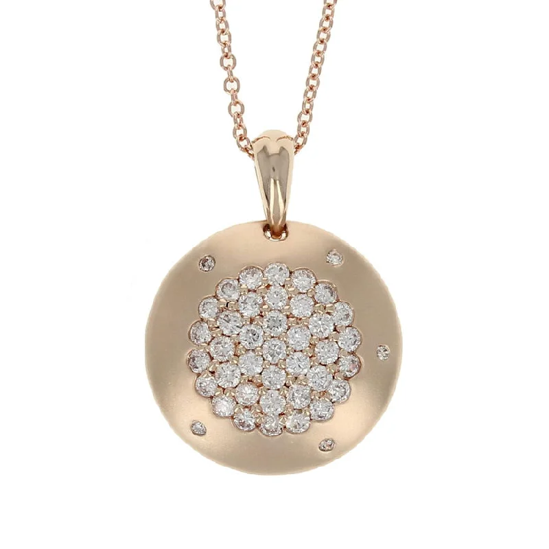 Jewelry Clearance Event – Stock Up Before It's Over Rose Gold Diamond Round Pendant