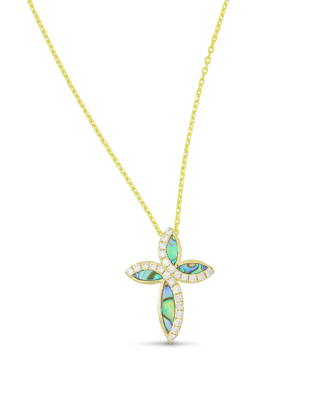 Timeless Elegance Now At Special Discounts Abalone Cross Pendant