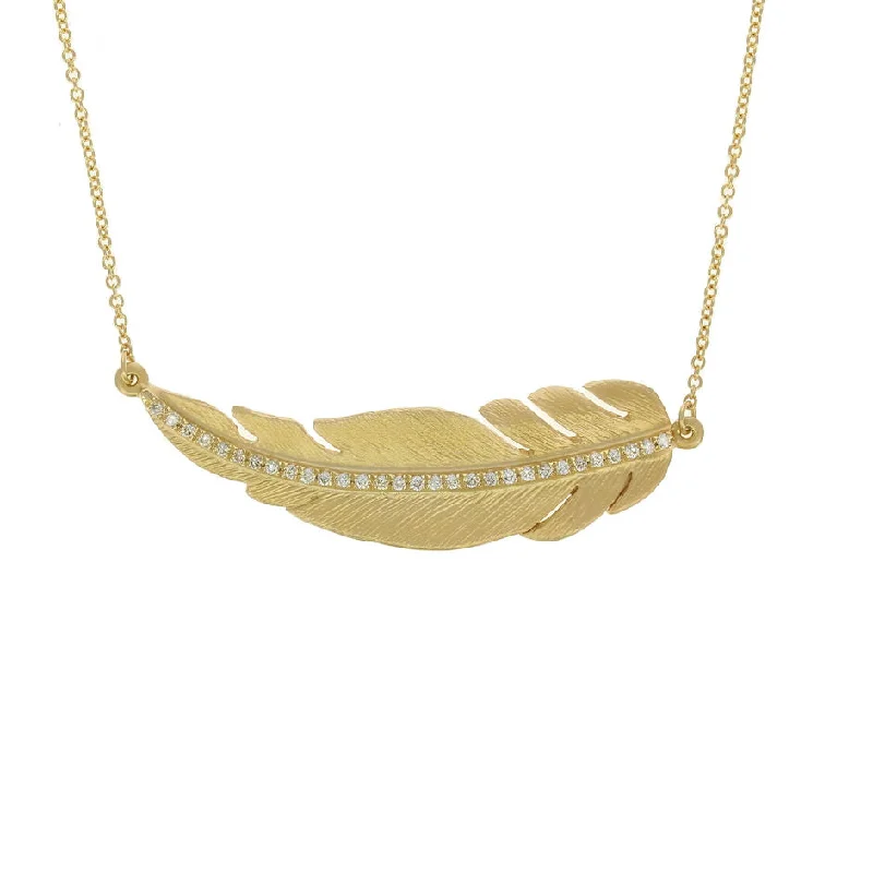 Don't Miss These Dazzling Jewelry Discounts Feather Gold Necklace