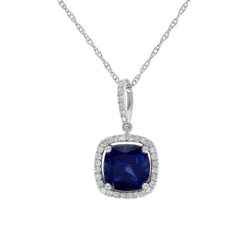 Timeless Elegance, Temporary Discounts – Act Fast Lab Grown Sapphire and Diamond Pendant