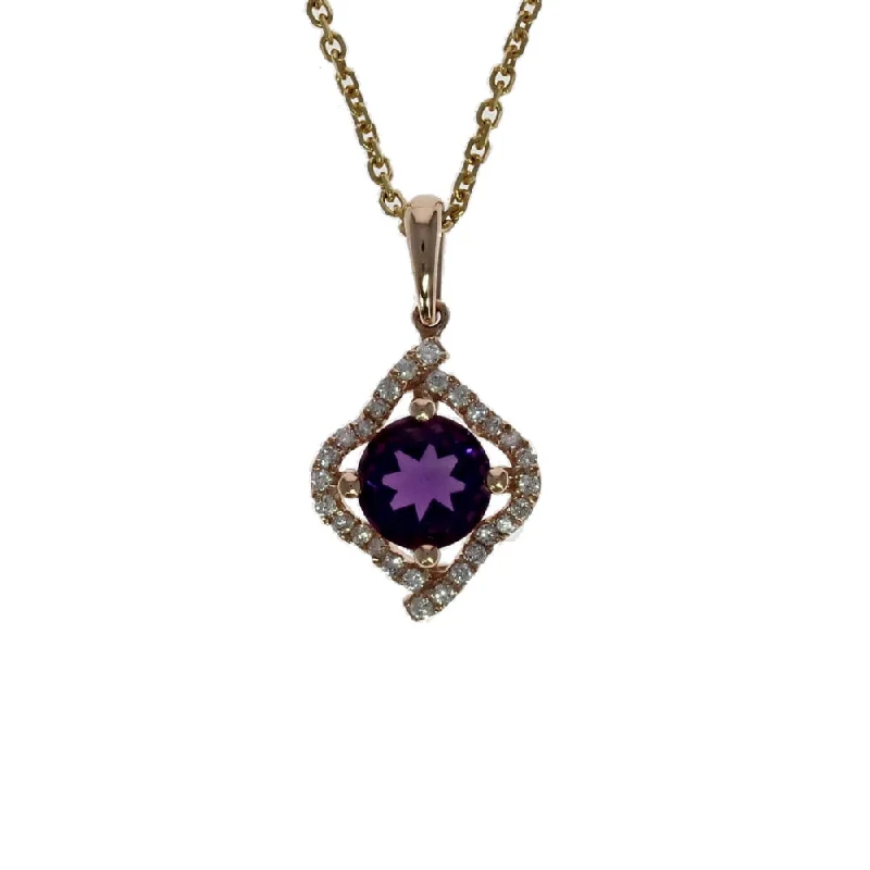 Your Dream Jewelry At Dream Prices Cushion Rose Amethyst Pendant