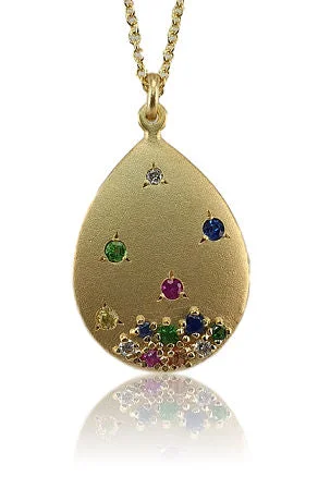 High-Quality Jewelry At A Fraction Of The Cost Cascading Sapphire Gold Necklace