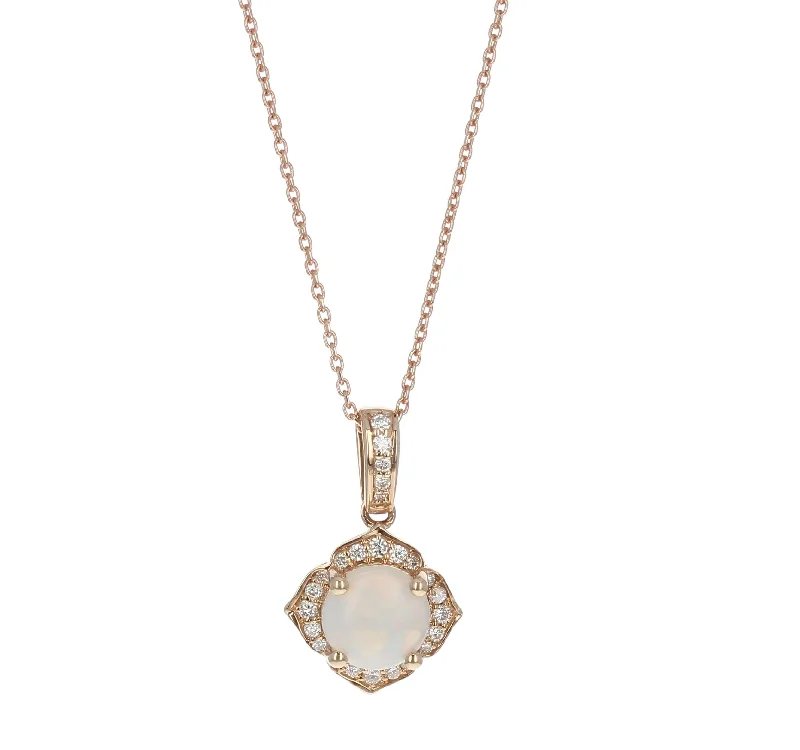 Chic And Stylish Jewelry At Exclusive Prices Round Opal Pendant