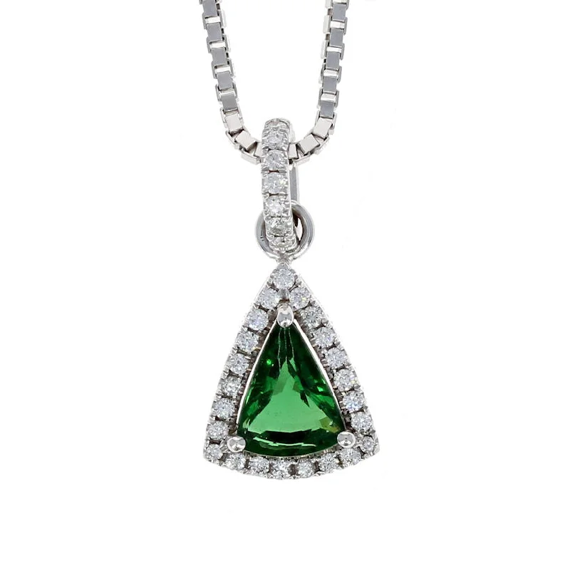 Premium Jewelry At Special Low Prices For A Limited Time Green Tourmaline White Gold Pendant