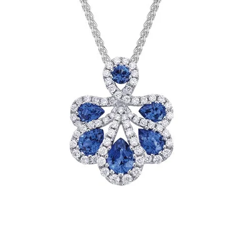 Shop Dazzling Jewelry With Special Promotional Discounts Sapphire and Diamond Necklace