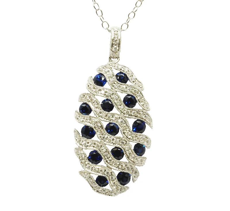 Flash Sale On Exquisite Jewelry – Don't Miss Out Sapphire and Diamond Pendant