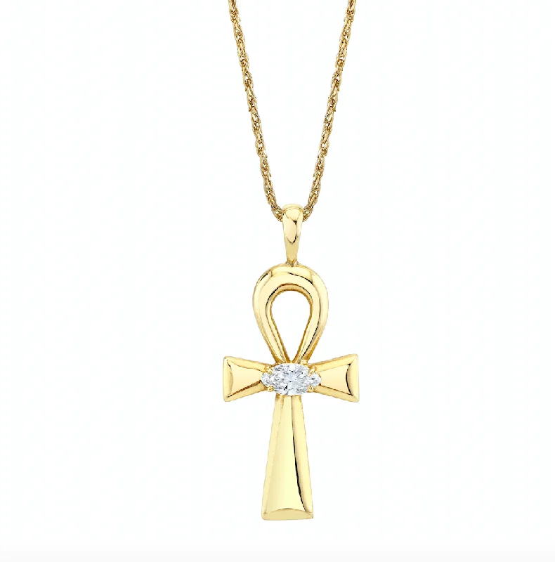 Seasonal Jewelry Deals – Elevate Your Style Angel Eye Ankh Necklace | Ready to Ship