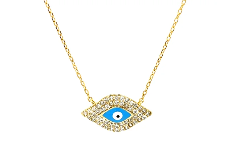 Flash Sale On Stunning Jewelry – Don't Miss Out "Aphrodite" Evil Eye Turquoise CZ Necklace