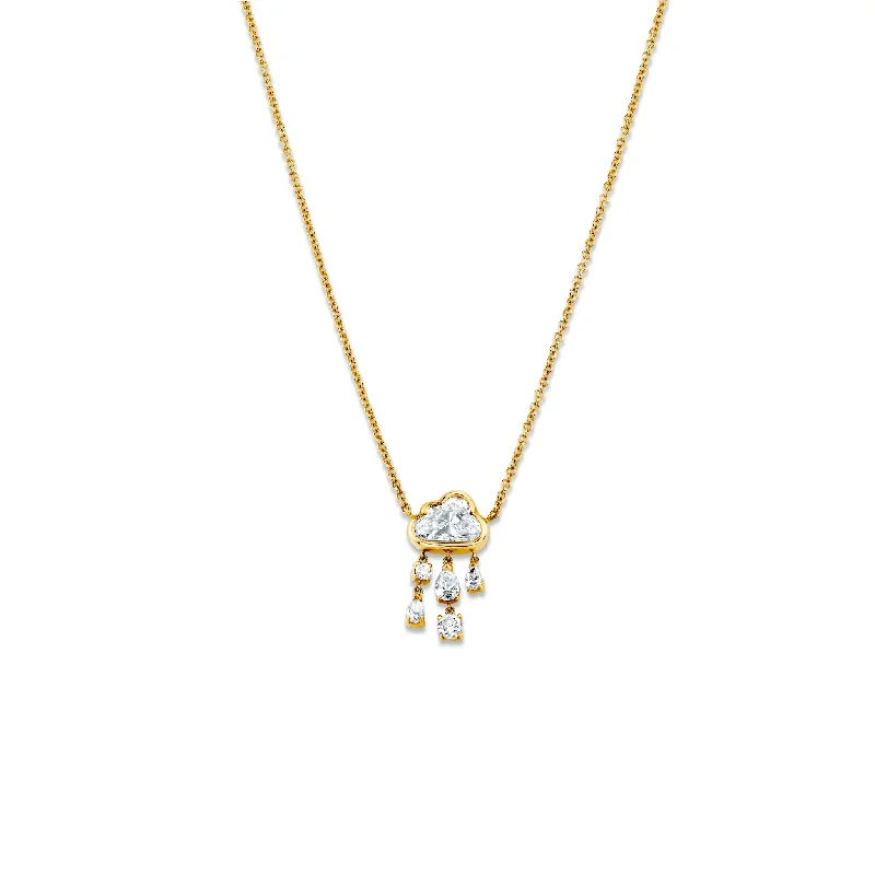 Exclusive Gemstone Jewelry At Special Prices Baby Diamond Rain Cloud Necklace | Ready to Ship