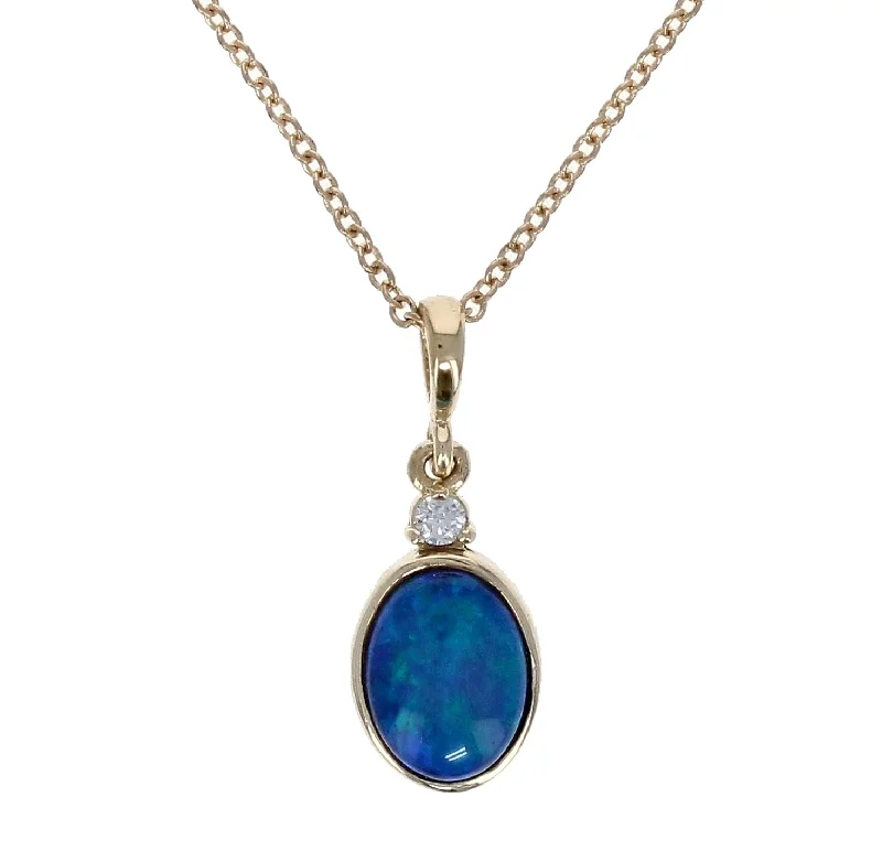 Shine Bright With Our Special Jewelry Promotions Black Opal and Diamond Necklace