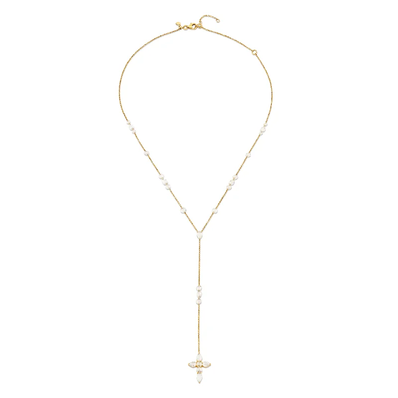 Unbeatable Offers On Luxury And Everyday Jewelry Eau de Rose Cut Faith Lariat | Ready to Ship