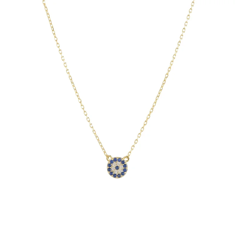 Shop Dazzling Jewelry At The Best Prices EVIL EYE "ATHENA" CZ NECKLACE