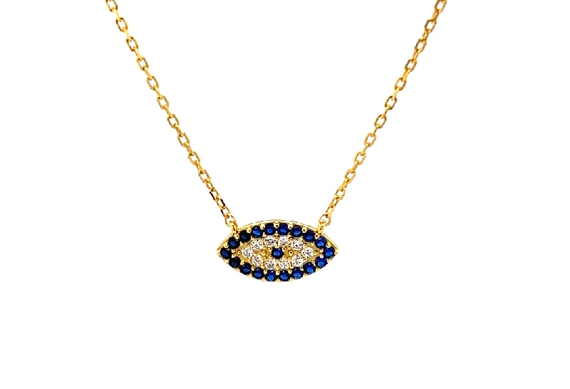 Bestselling Jewelry At Special Promotional Rates "HADES" Evil Eye Sapphire Necklace