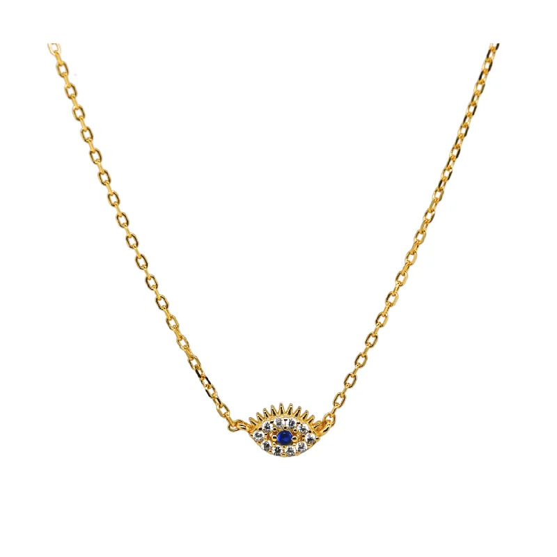 Fashion-Forward Jewelry At Incredible Prices "MEDUSA" Evil Eye CZ Necklace