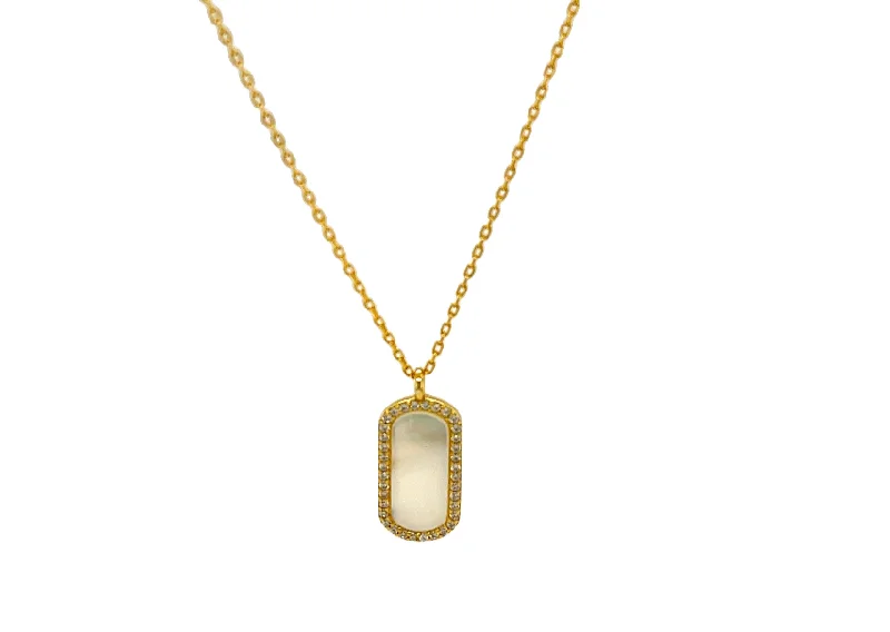 Fashion-Forward Geometric Jewelry For Contemporary Style "Gwen" Vertical Necklace