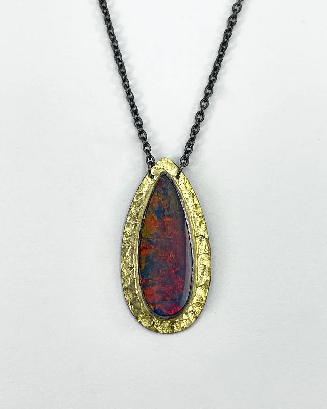 Shop Dazzling Rings, Earrings, And More At Special Discounts Heather Guidero Teardrop Opal Necklace