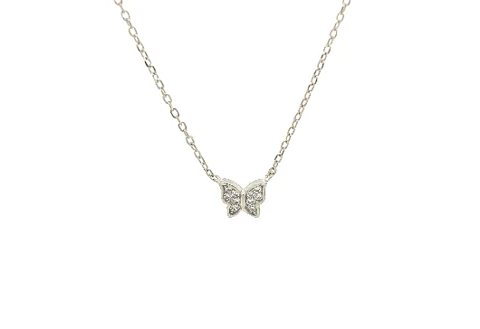 Exclusive Savings On Timeless Jewelry Pieces "KOKAA" Butterfly CZ Necklace